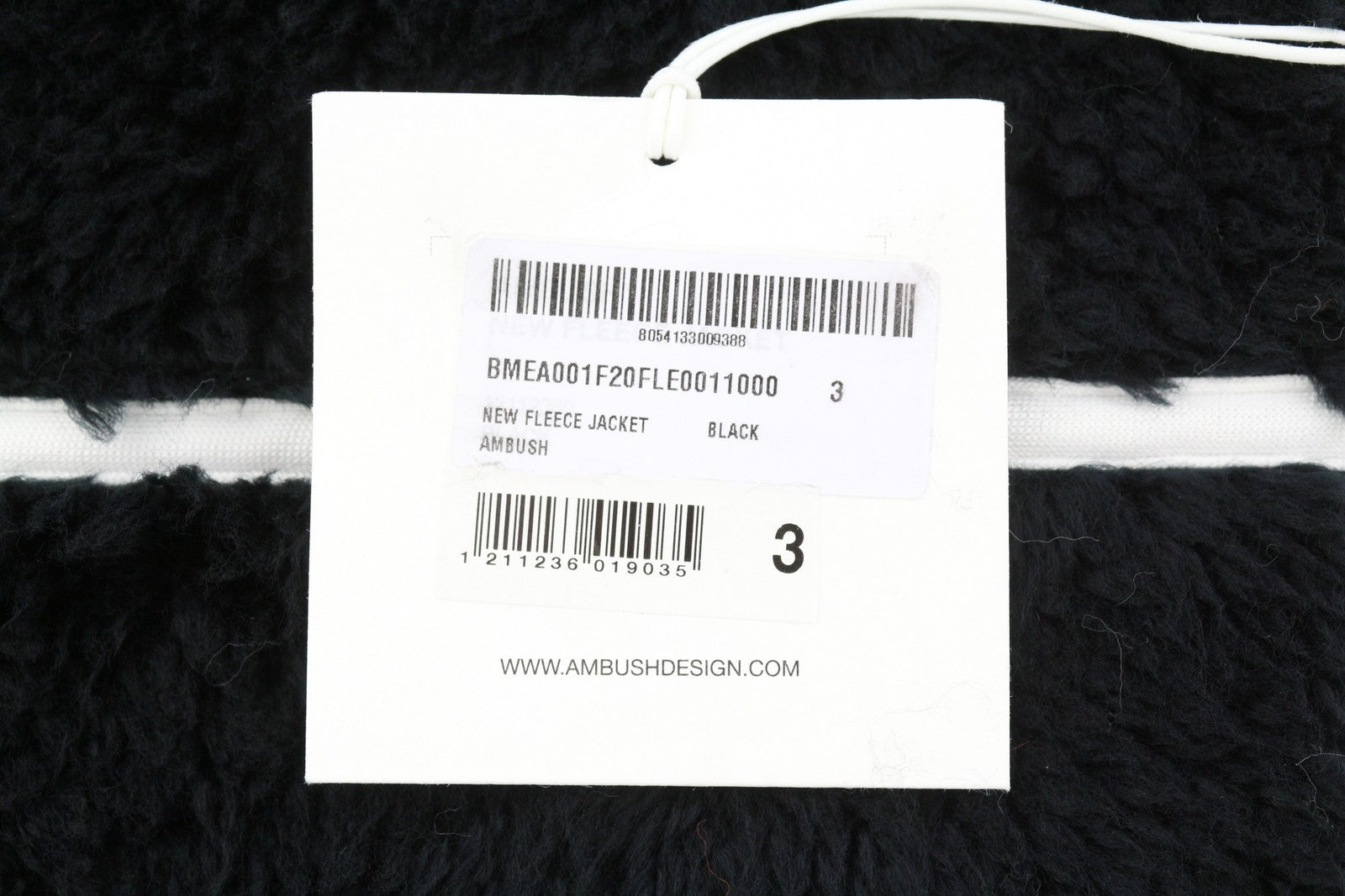 AMBUSH nauja flisinė vyriška striukė L, juoda, pūkuota, dirbtinio kailio, užtrauktuku, lengva, RRP710 