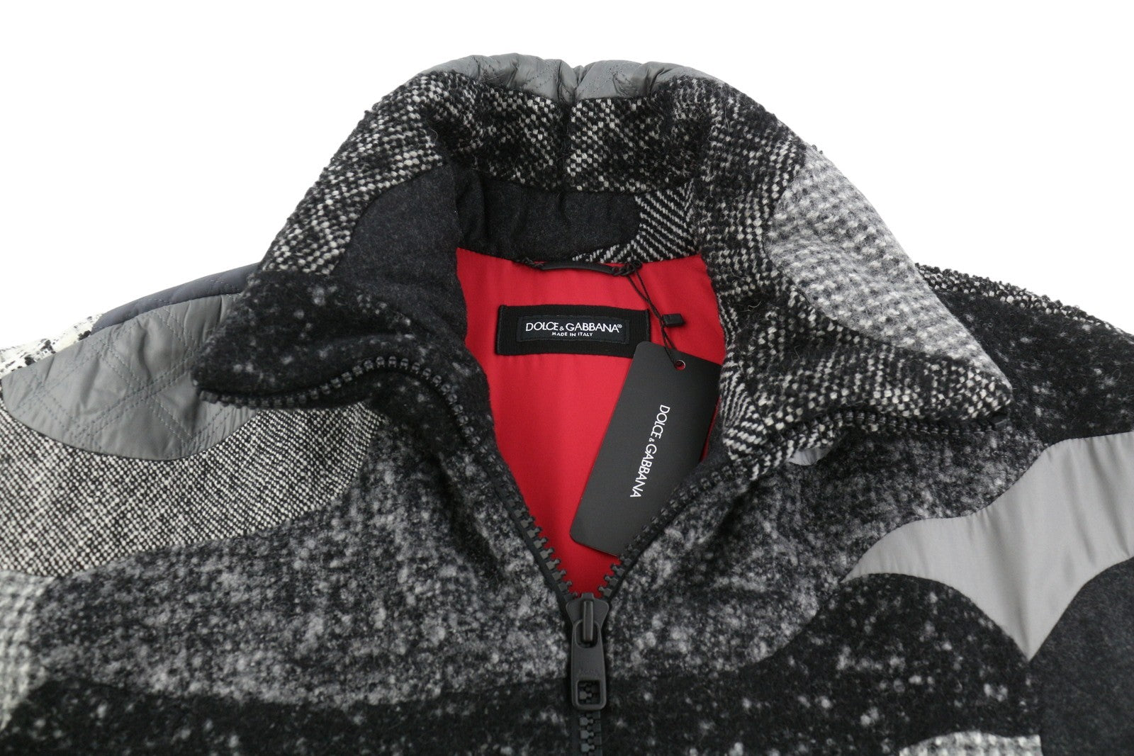 DOLCE &amp; GABBANA vyriška liemenė su 48 pilkų lopų užtiesalu, vilnos ir alpakų mišinio pamušalu, RRP2499 