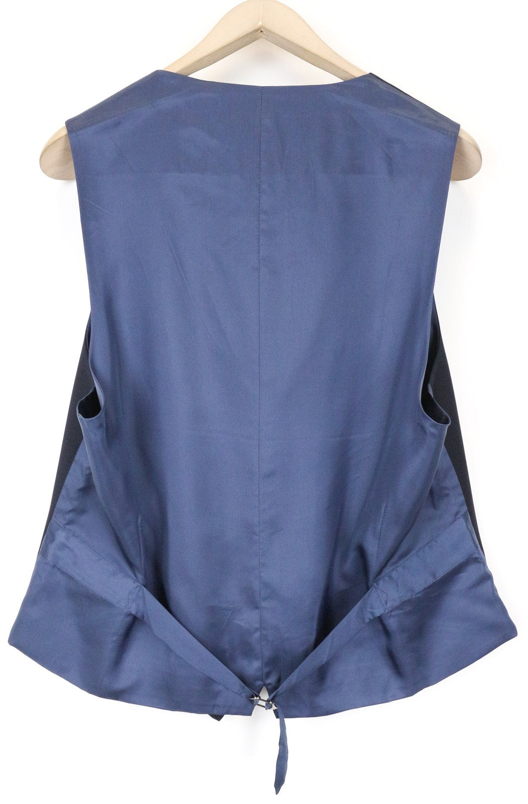 SUITSUPPLY Ferrara vyriška liemenė UK42R mėlyna vilnonė vieneilė elegantiška liemenė 