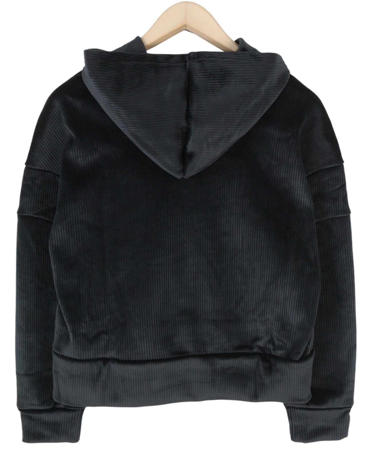 NEW BALANCE moteriškas džemperis su gobtuvu S dydis, juodas, minkštas, velvetinis, laisvo kirpimo megztinis 