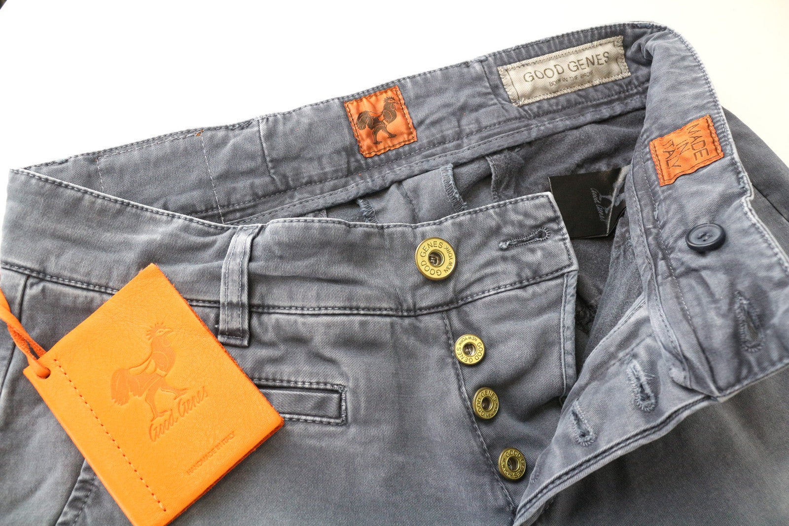 GOOD GENES moteriškos chino kelnės W26/L33 pilkos medvilninės tamprios džinsinio stiliaus kelnės 