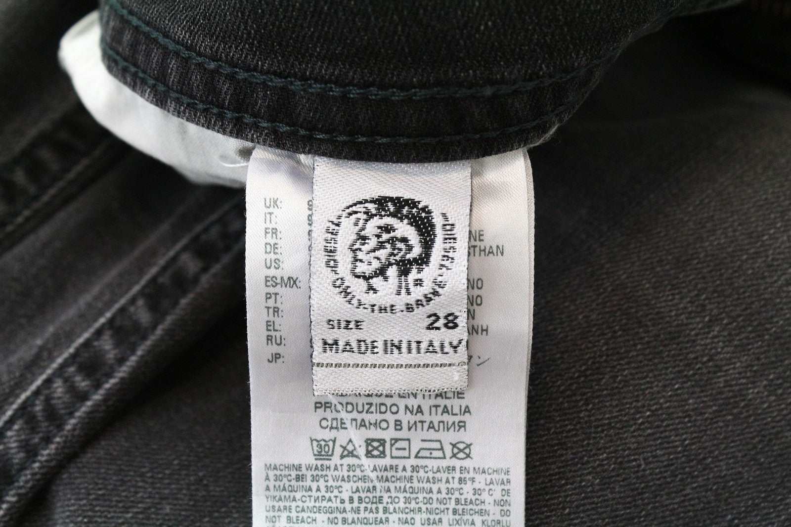 DIESEL Thommer 069BH Men's Jeans W28/L32 Grey Slim Skinny Stretch Cotton Fit