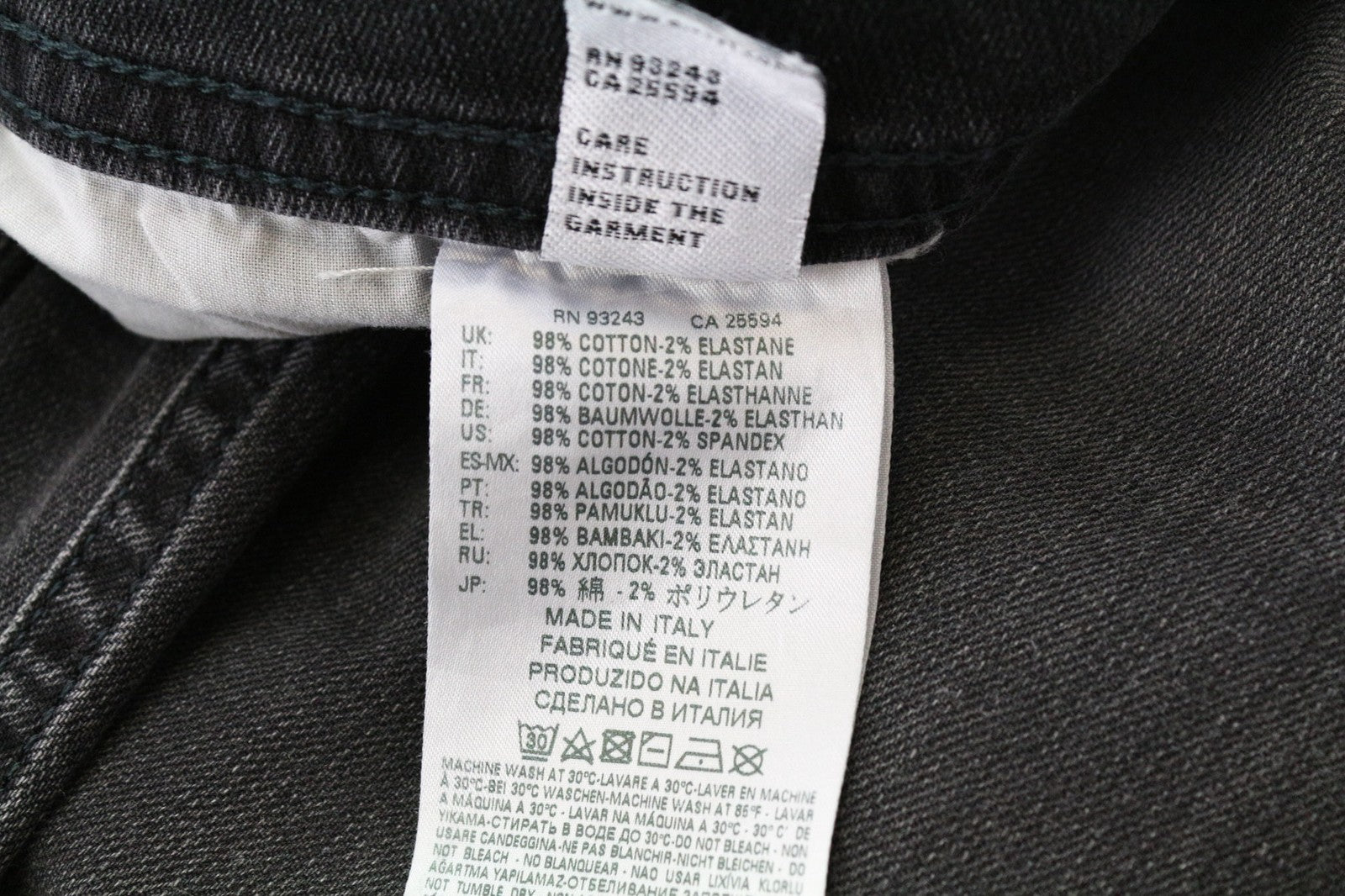 DIESEL Thommer 069BH Men's Jeans W28/L32 Grey Slim Skinny Stretch Cotton Fit