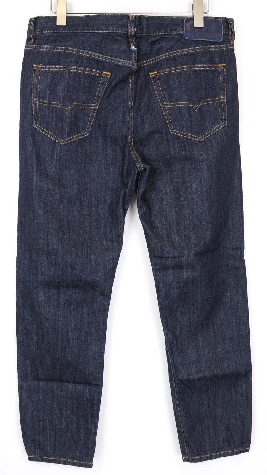 DIESEL Mharky 0091J Men's Jeans W34 Slim Fit Pure Cotton Dark Blue Five Pocket