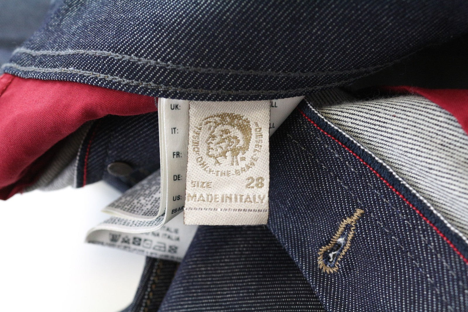 DIESEL Tepphar 084KX Men's Jeans W28/L32 Slim Tapered Blue Stretch Cotton Fit