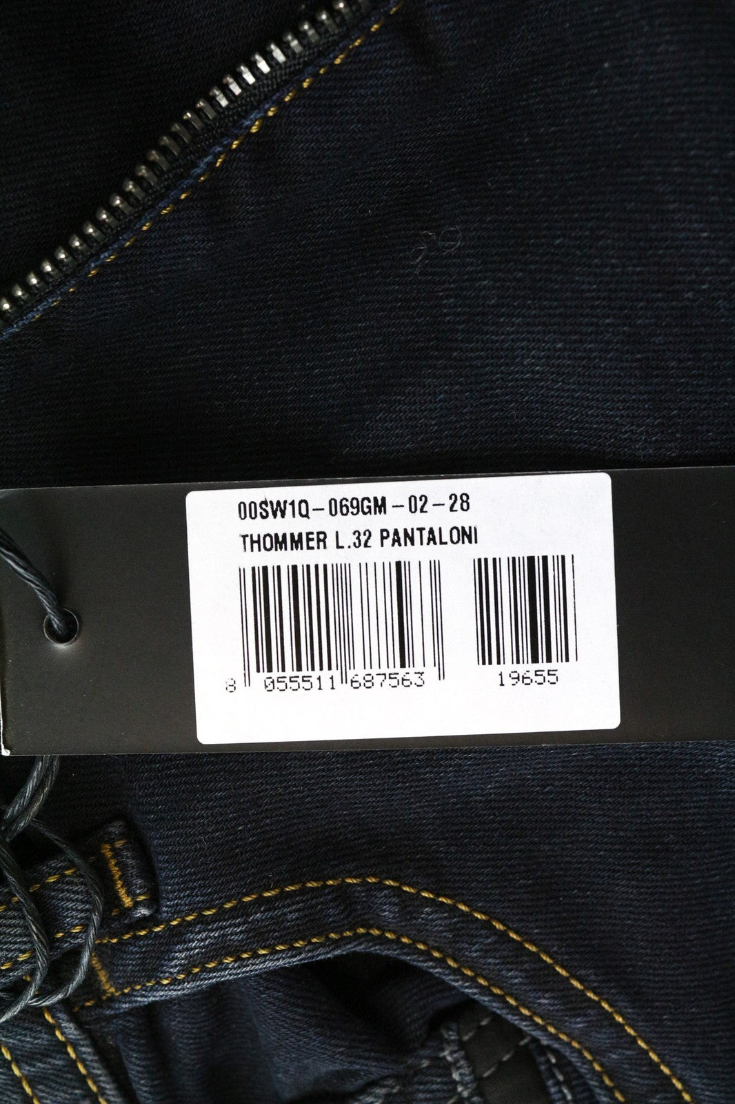 DIESEL Thommer 069GM Men's Jeans W28/L32 Slim Skinny Dark Blue Cotton Pants