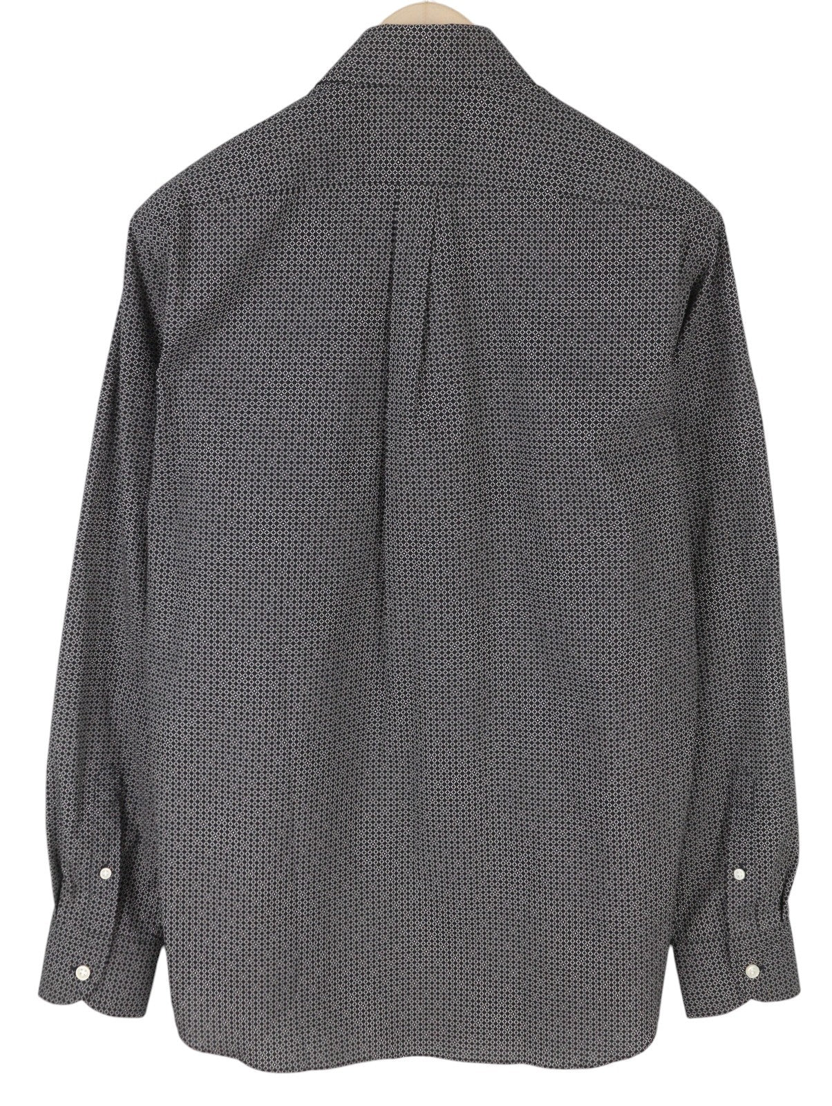 HARMONT &amp; BLAINE įprasto kirpimo vyriški marškinėliai L, juodi, raštuoti, su sagomis užsegama apykakle, laisvalaikio stiliaus