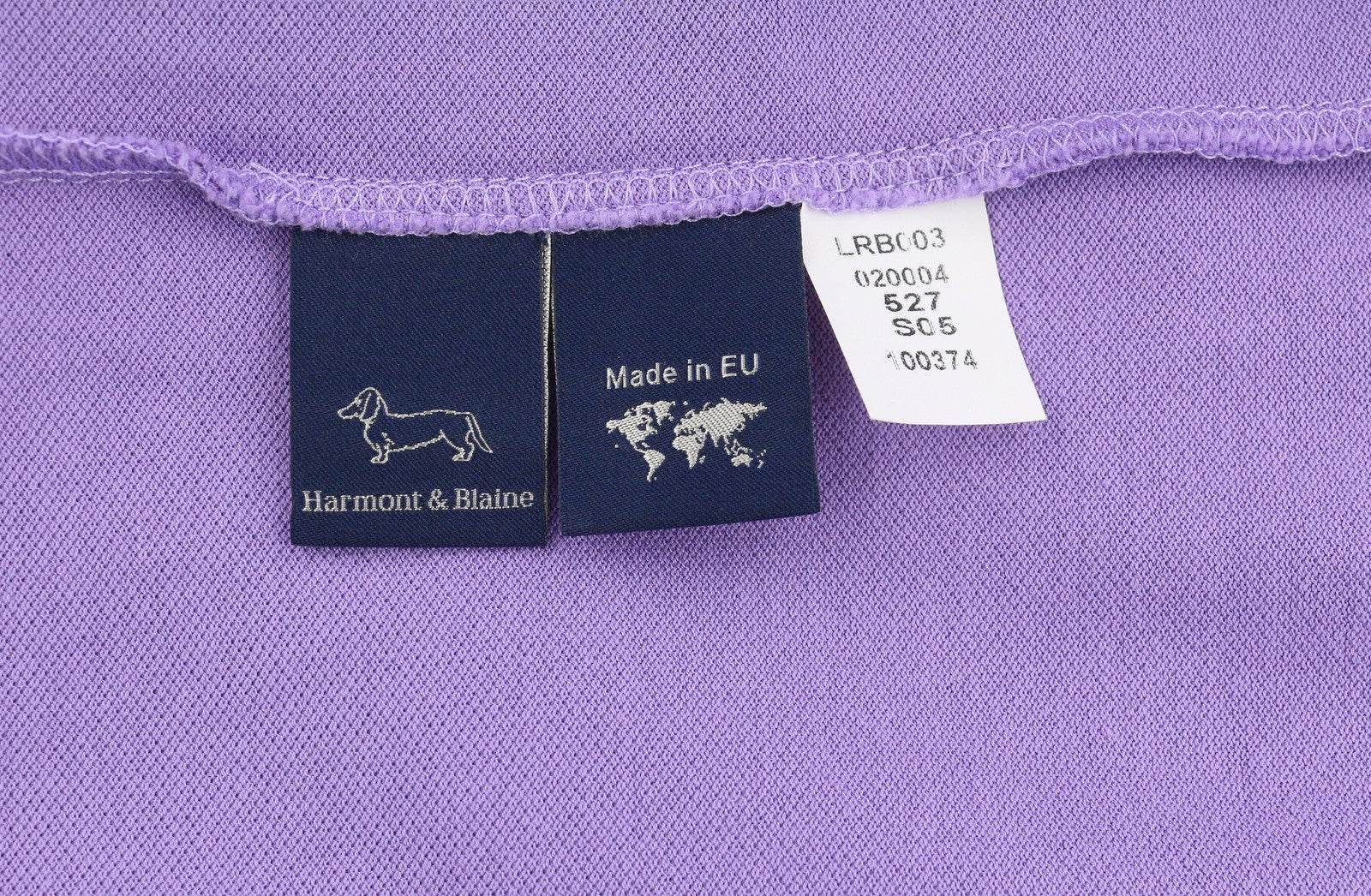 HARMONT &amp; BLAINE vyriški polo marškinėliai su trumpomis rankovėmis, L dydžio, violetiniai, violetiniai 