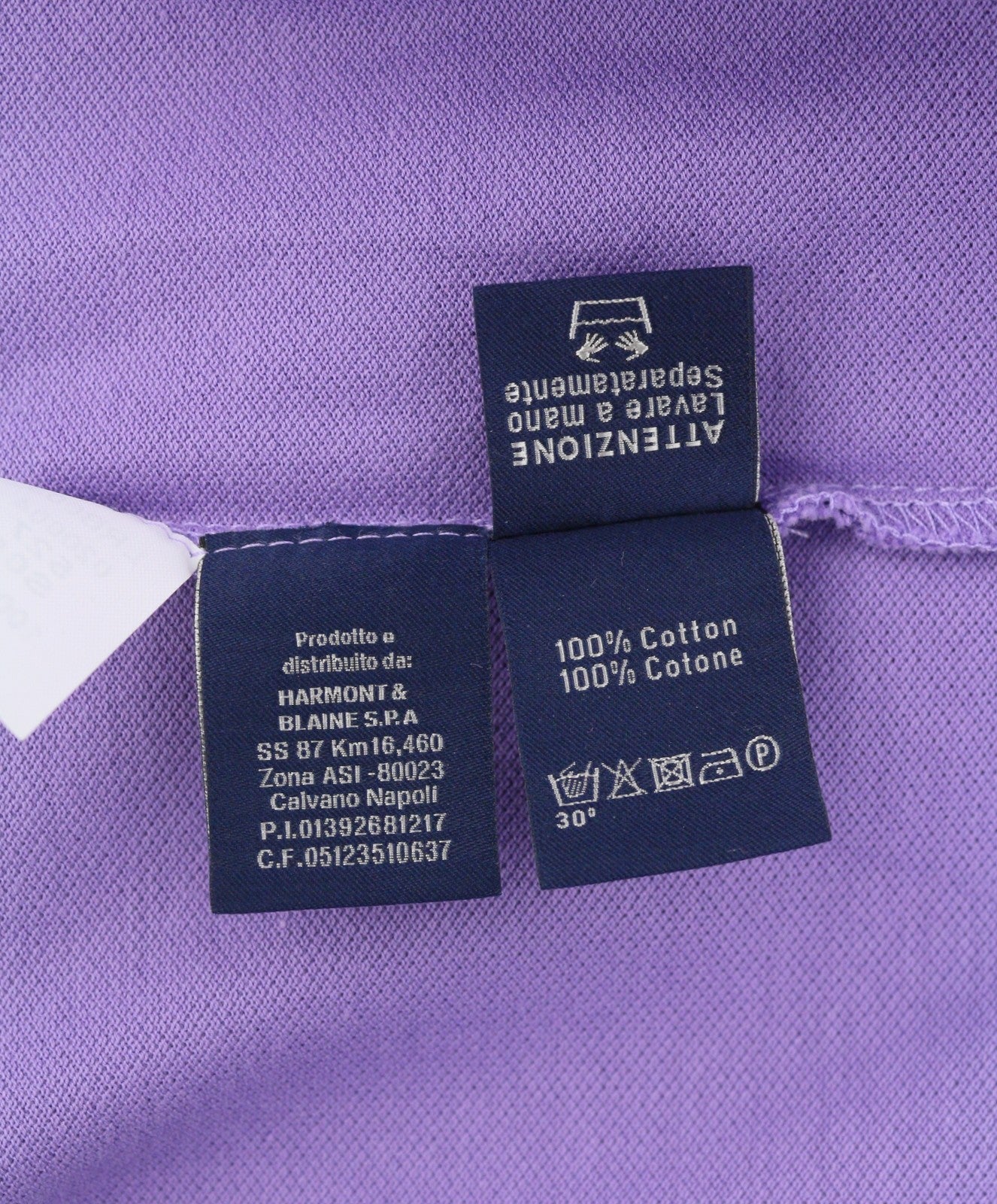 HARMONT &amp; BLAINE vyriški polo marškinėliai su trumpomis rankovėmis, L dydžio, violetiniai, violetiniai 