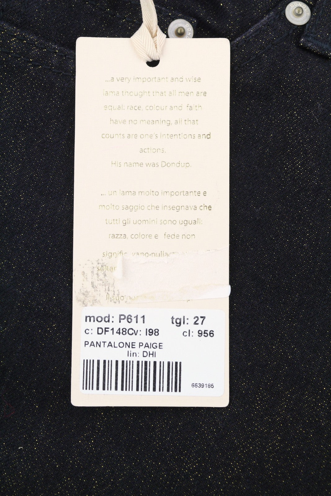 DONDUP moteriški džinsai 27 juodi, auksiniai, blizgučiai, plėšyti, trumpi, laisvi, RRP295 