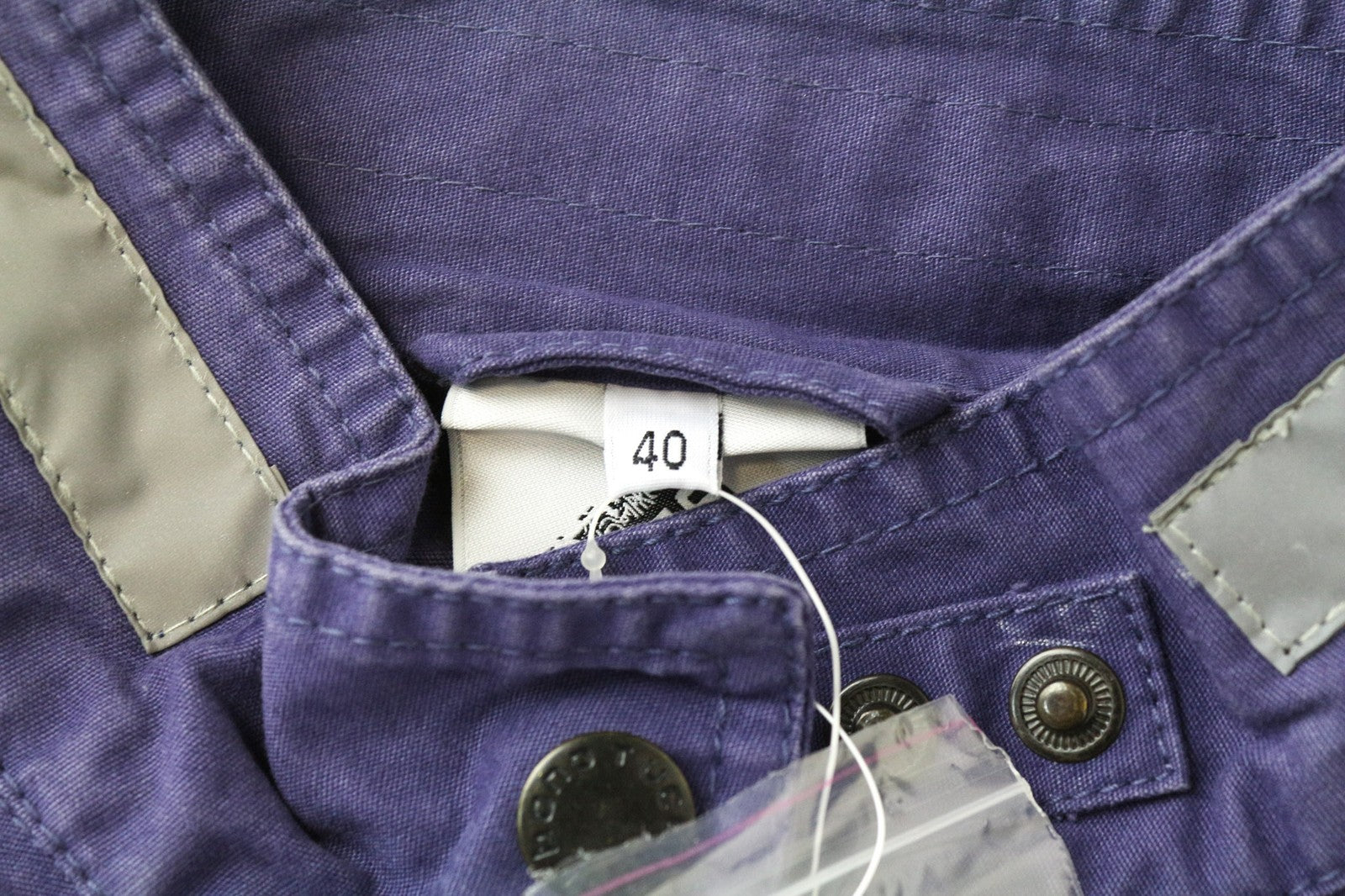 TUCANO URBANO trumpa moteriška striukė IT40 violetinė medvilninė užtrauktuku ir motociklų stiliaus pamušalu 