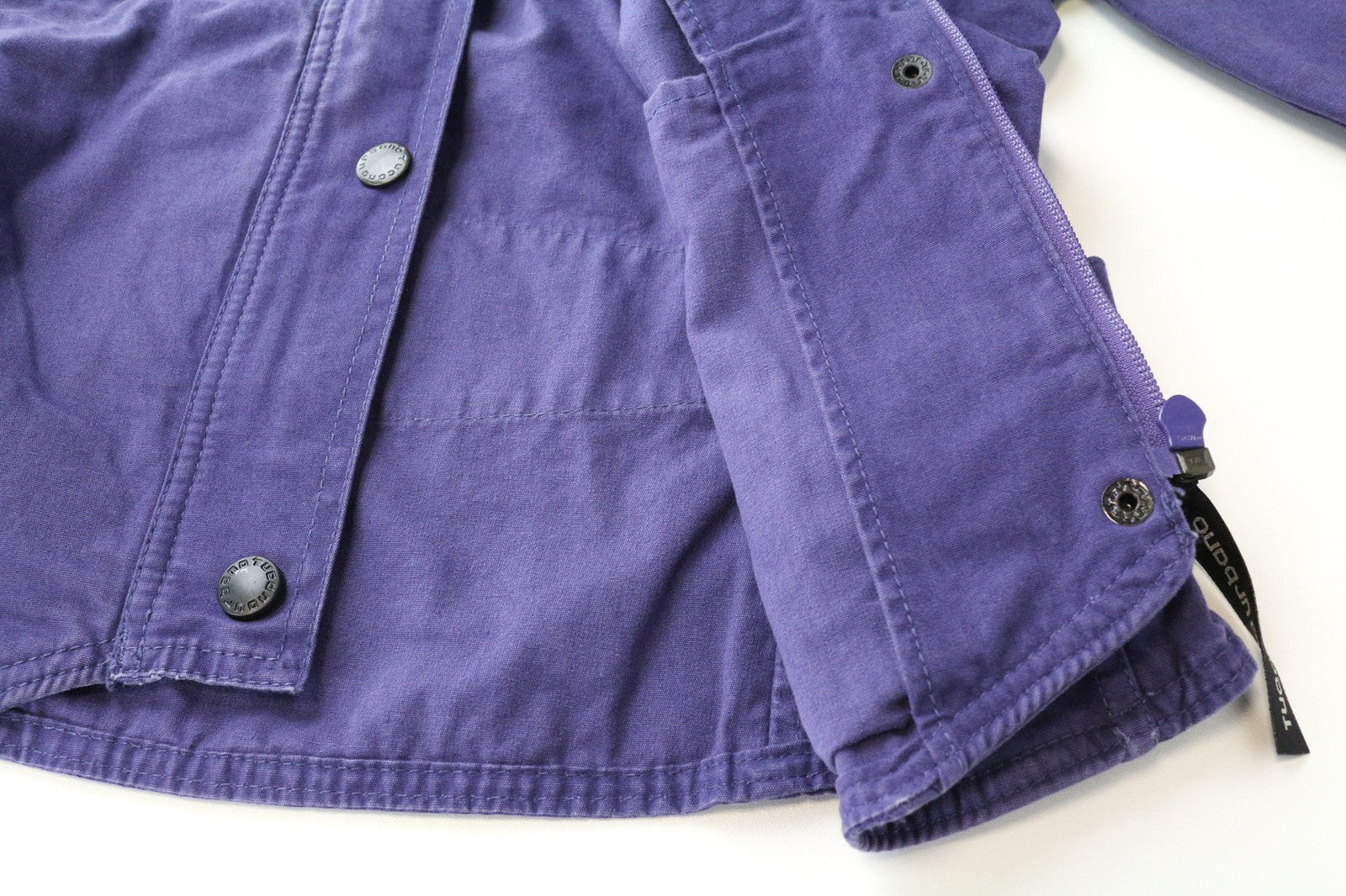 TUCANO URBANO trumpa moteriška striukė IT40 violetinė medvilninė užtrauktuku ir motociklų stiliaus pamušalu 