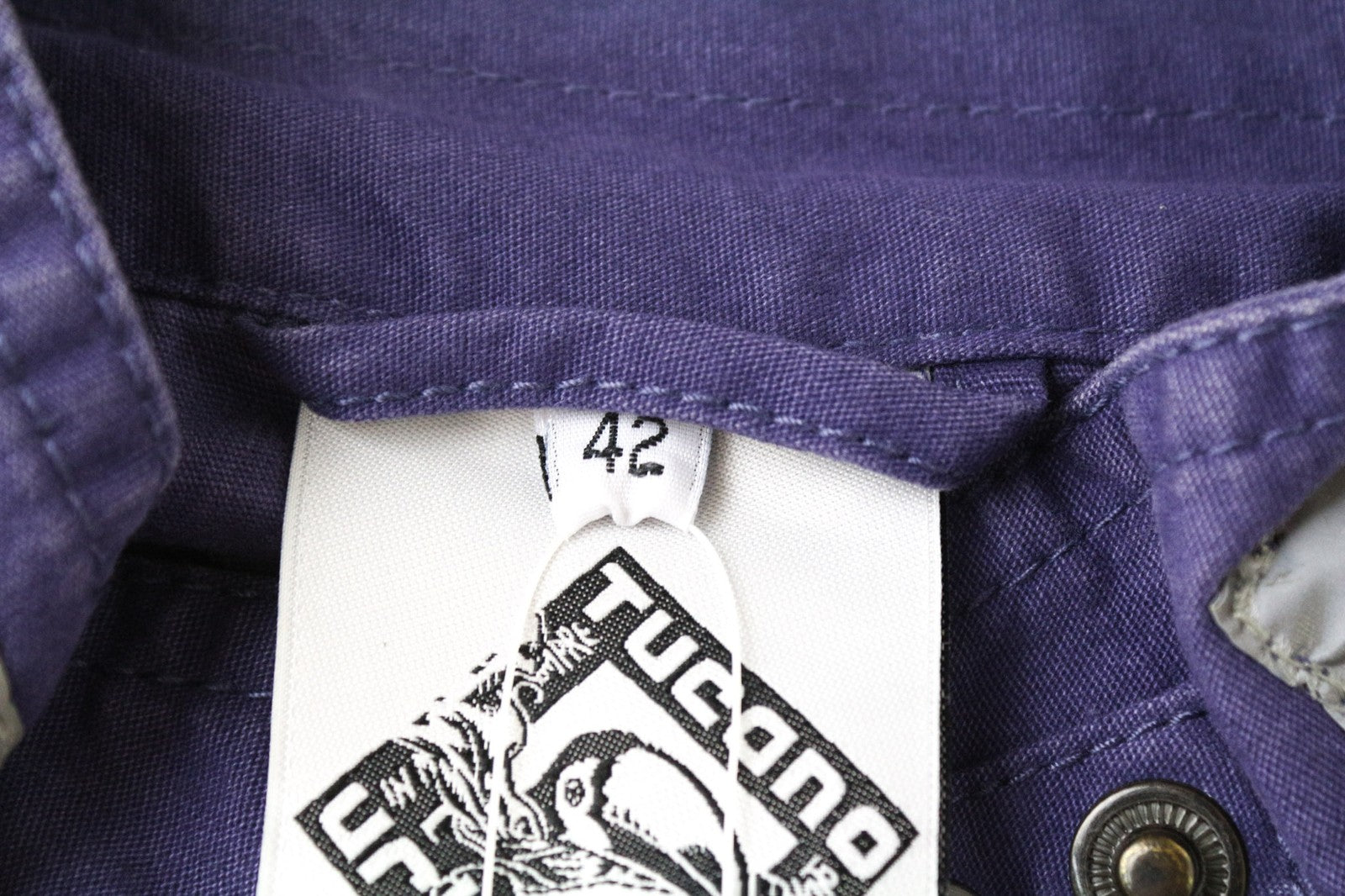 TUCANO URBANO trumpa moteriška striukė IT42 violetinė kvėpuojanti medvilninė motociklininko striukė 