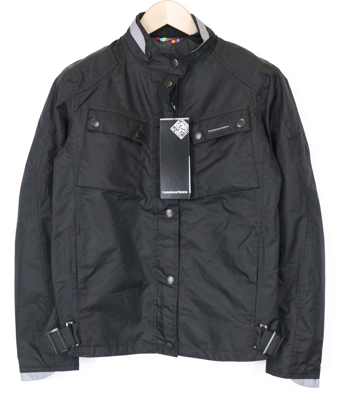 TUCANO URBANO Tina moteriška striukė IT44 juoda su vėjui nepralaidžia pamušalu ir motociklininkų šarvais 