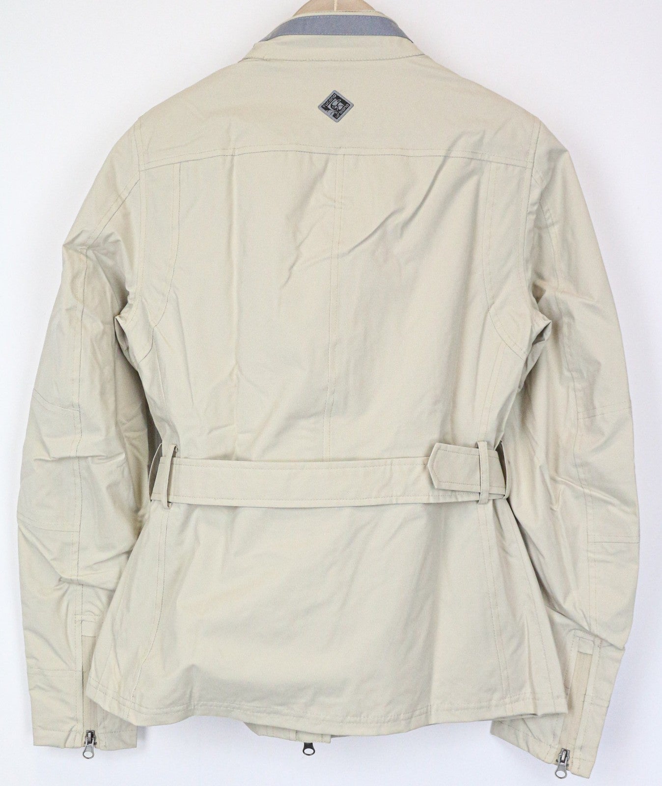 TUCANO URBANO Beatrix moteriška striukė IT42 smėlio spalvos, vandeniui atspari motociklininkų striukė su diržu 