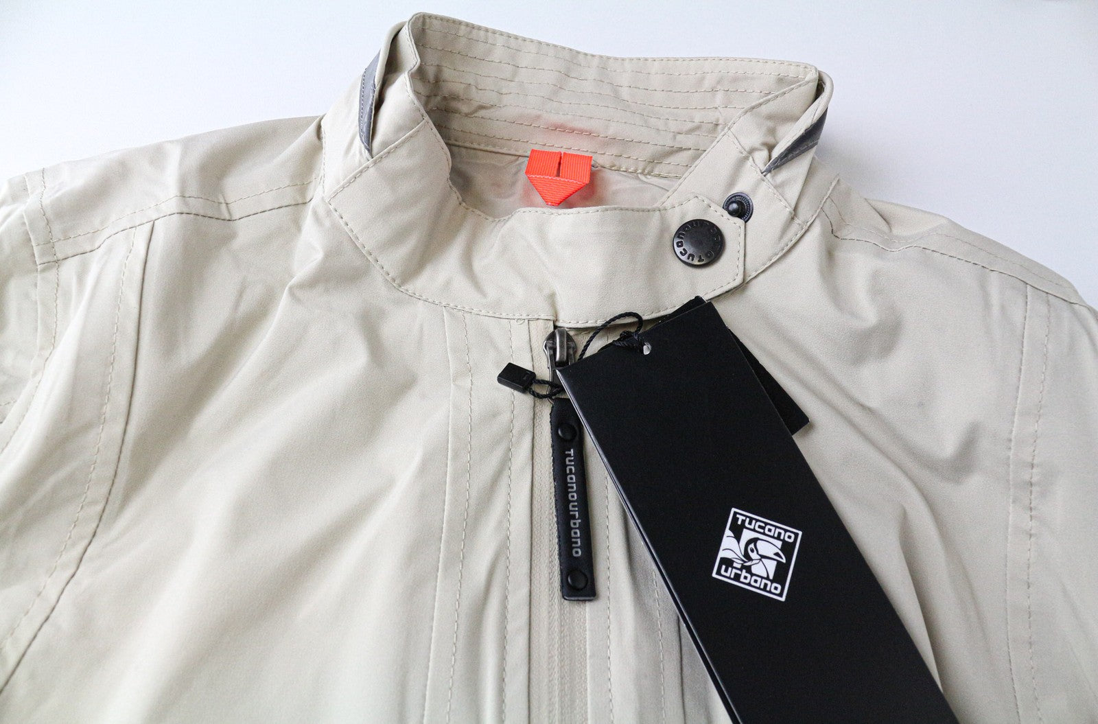 TUCANO URBANO Beatrix moteriška striukė IT42 smėlio spalvos, vandeniui atspari motociklininkų striukė su diržu 