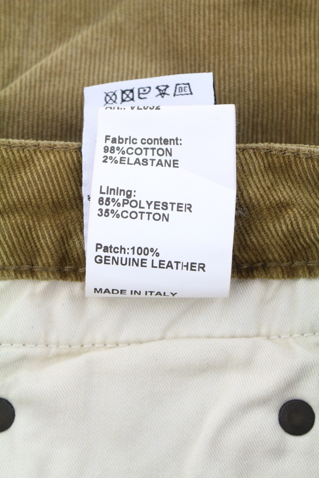 R13 Boy Straight Women Trousers 27 Golden Brown Stretch Cord Cropped Zip FW25