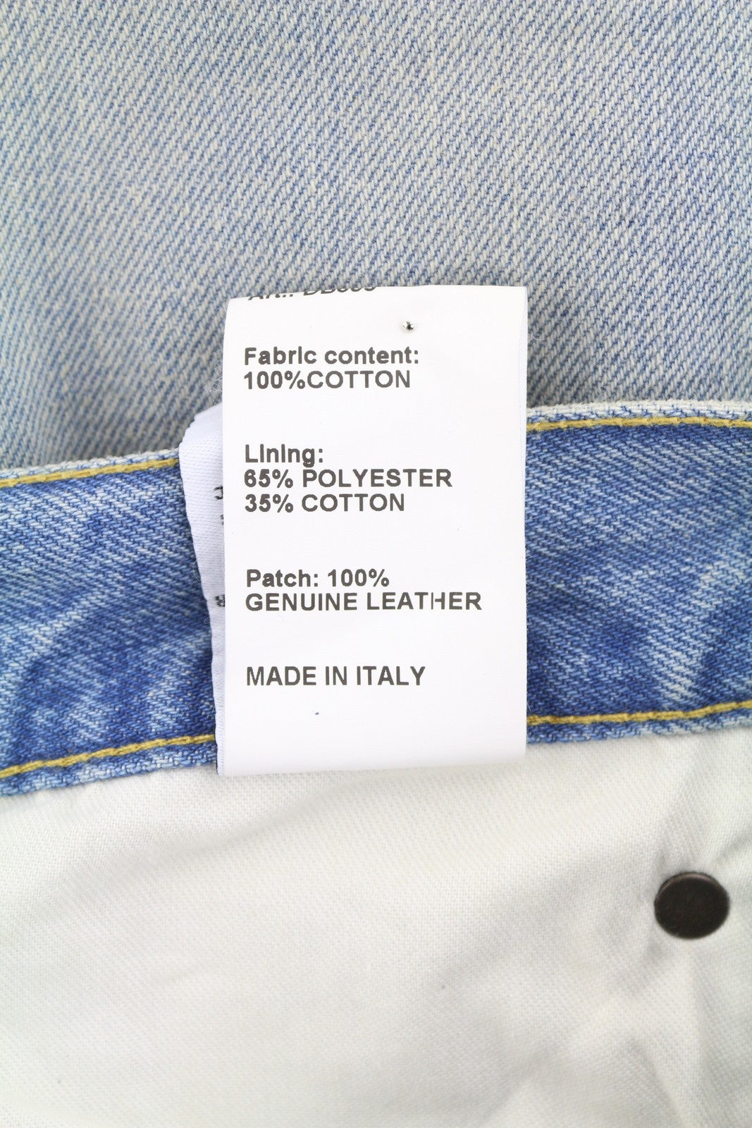 R13 moteriški džinsai su skersiniais 23 Merrin mėlyni išblukinti asimetriški tiesūs PF25 RRP795 