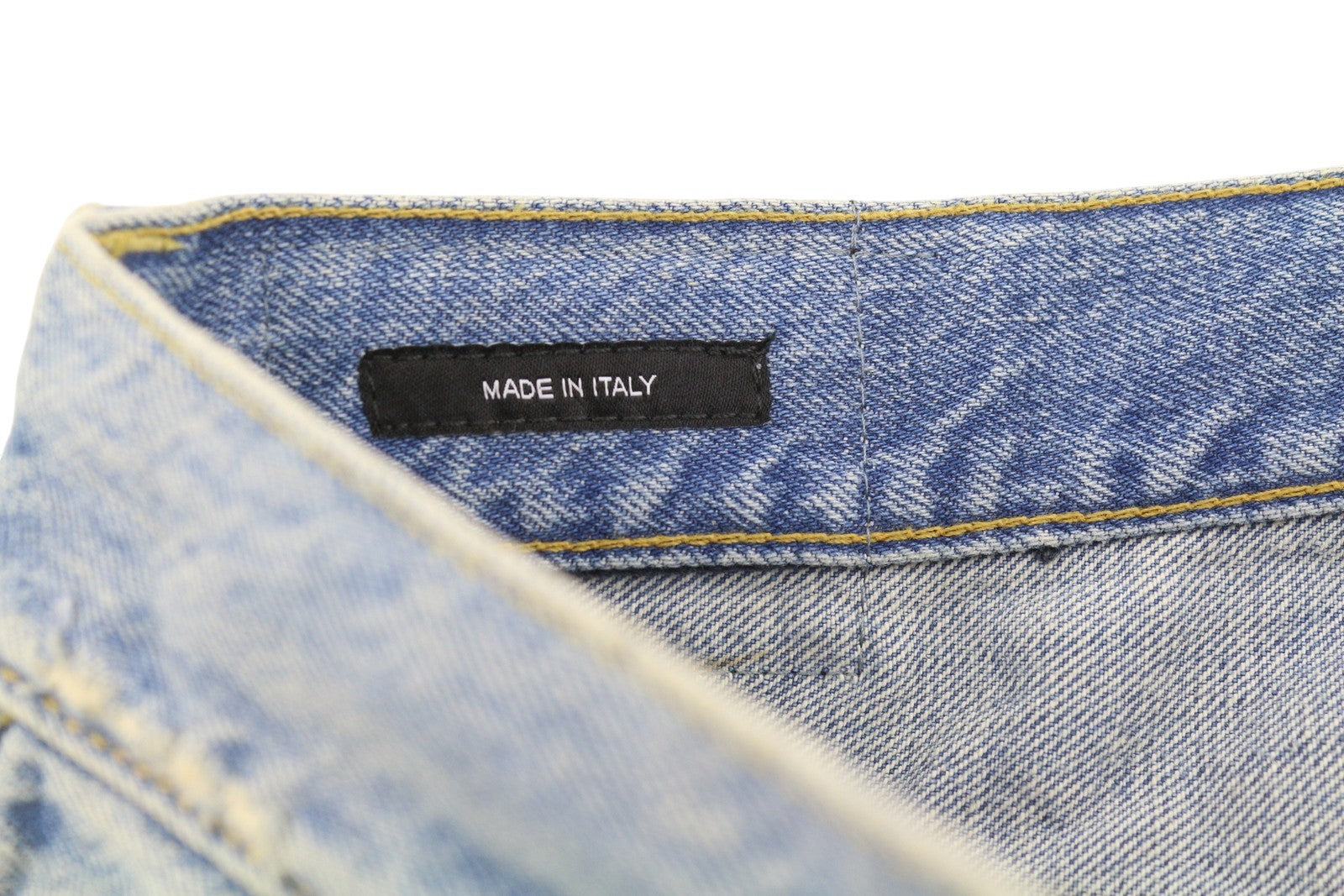 R13 X-BF moteriški džinsai 27 Merrin mėlyni ūsai su išblukusiu trumpintu užtrauktuku PF25 