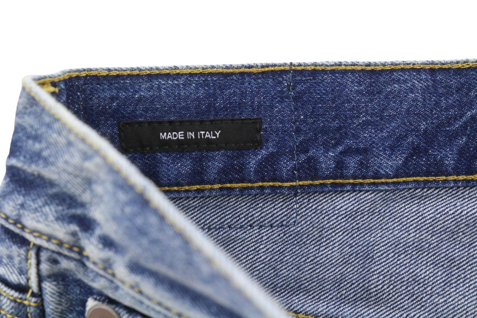 R13 Romeo moteriški džinsai, 29 Kutton mėlyni, ūsuoti, išblukę, trumpi, tiesaus kirpimo, FW25 