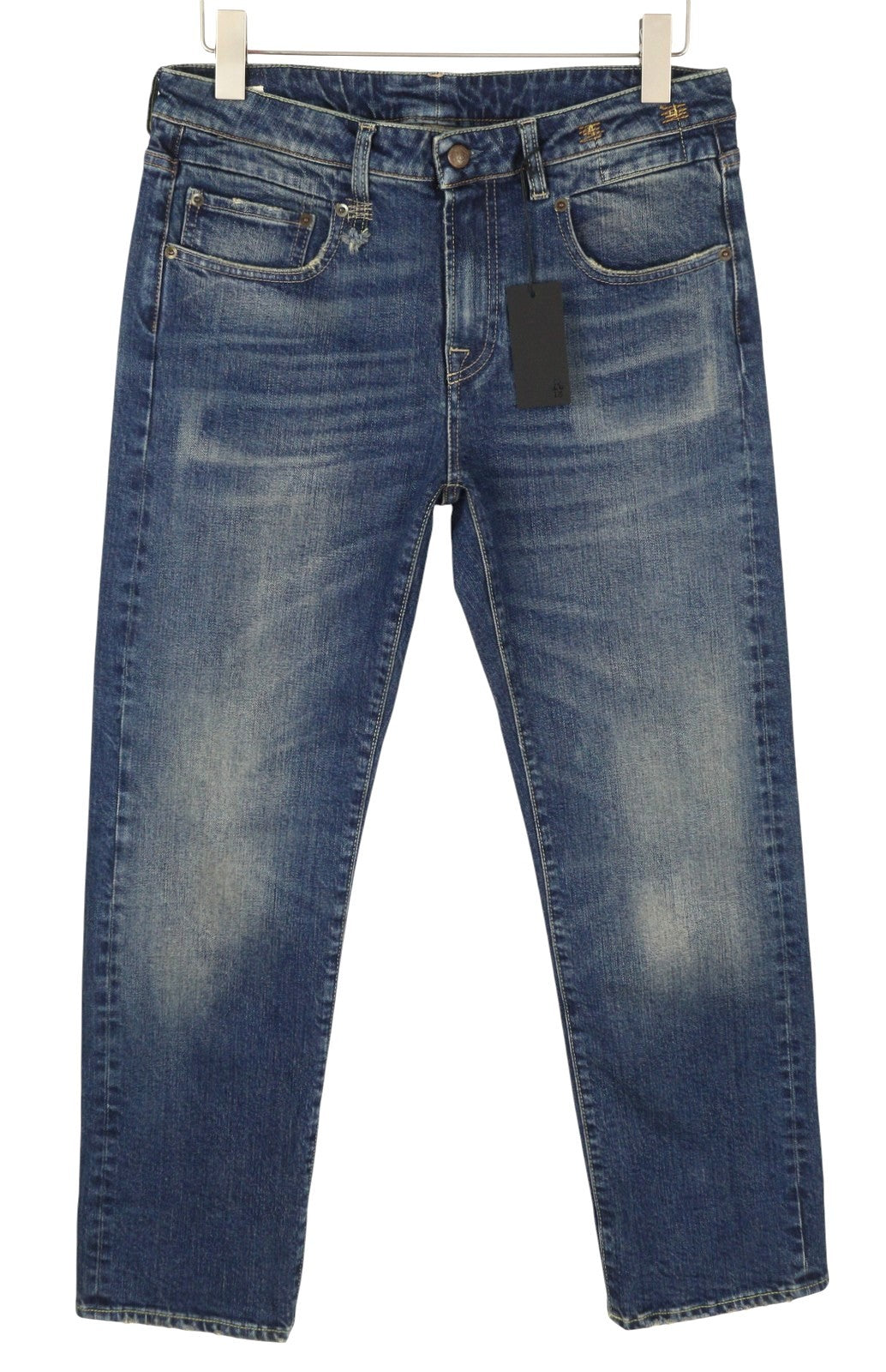 R13 berniukiški tiesūs džinsai su rankogaliais, 30 Adelaide tamprūs Selvedge Limited PF25 