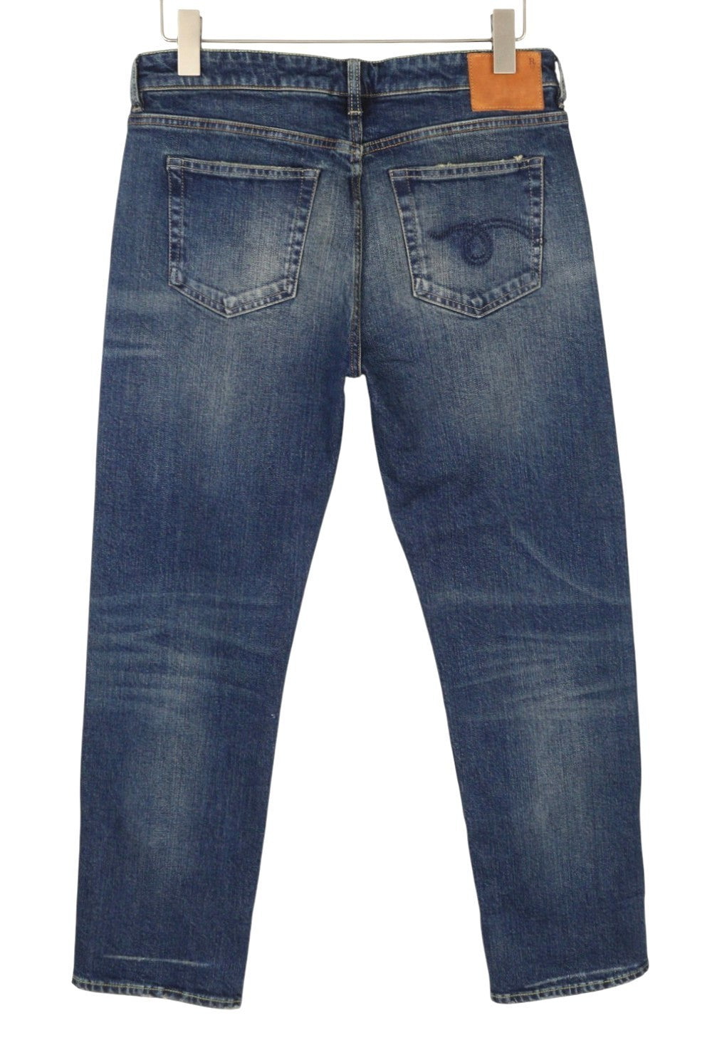 R13 berniukiški tiesūs džinsai su rankogaliais, 30 Adelaide tamprūs Selvedge Limited PF25 