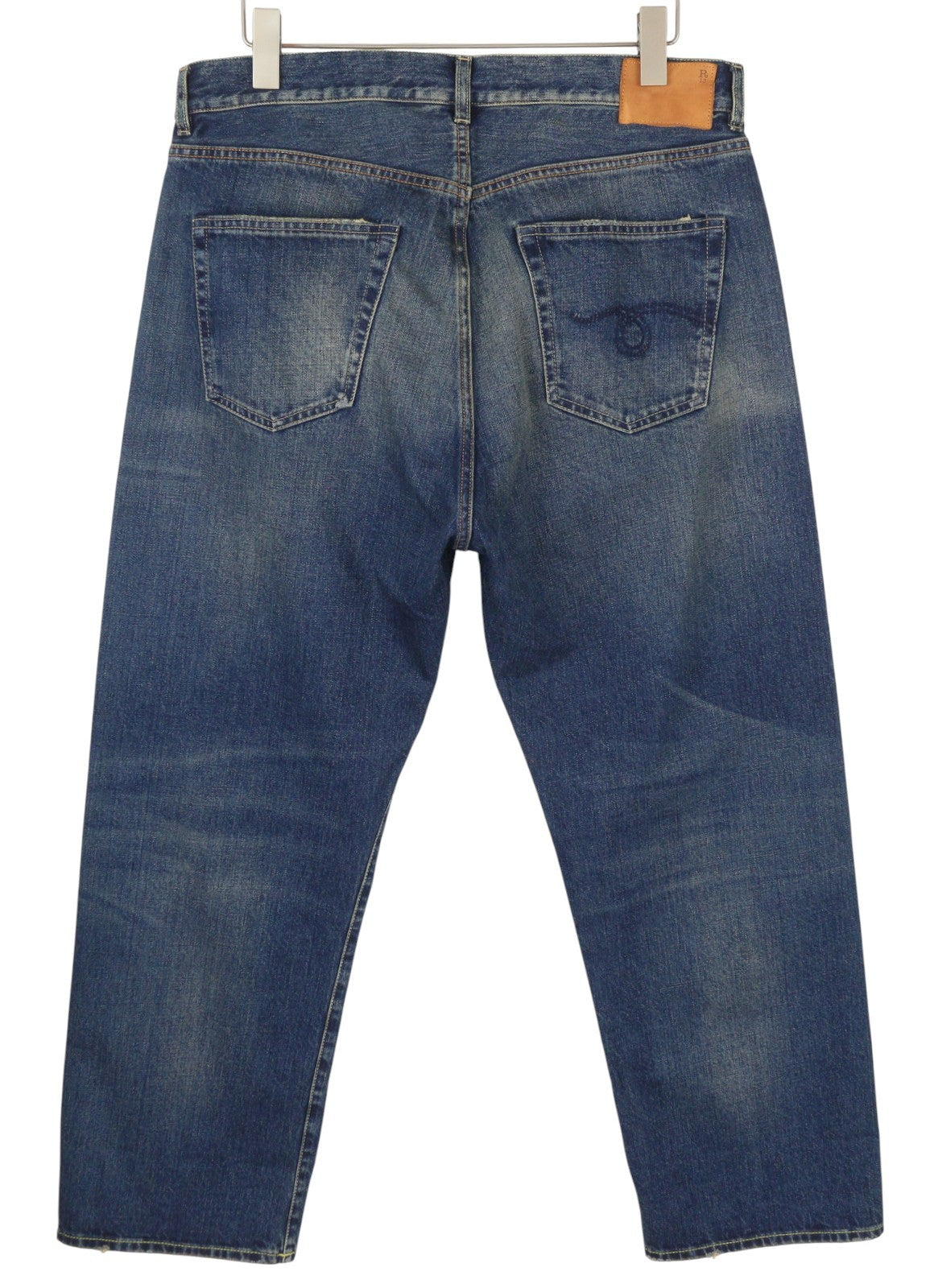 R13 Cuffed X-BF moteriški džinsai su rankogaliais, 30 Adelaide Selvedge mėlyni, riboto leidimo, RRP950 