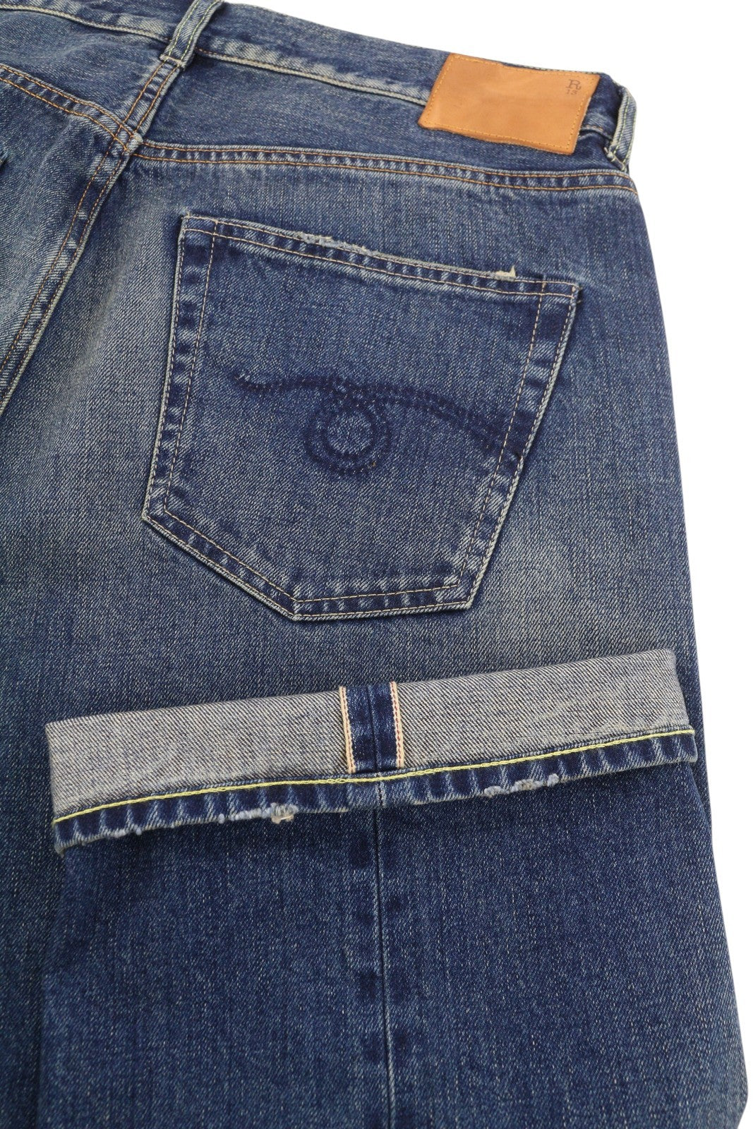 R13 Cuffed X-BF moteriški džinsai su rankogaliais, 30 Adelaide Selvedge mėlyni, riboto leidimo, RRP950 