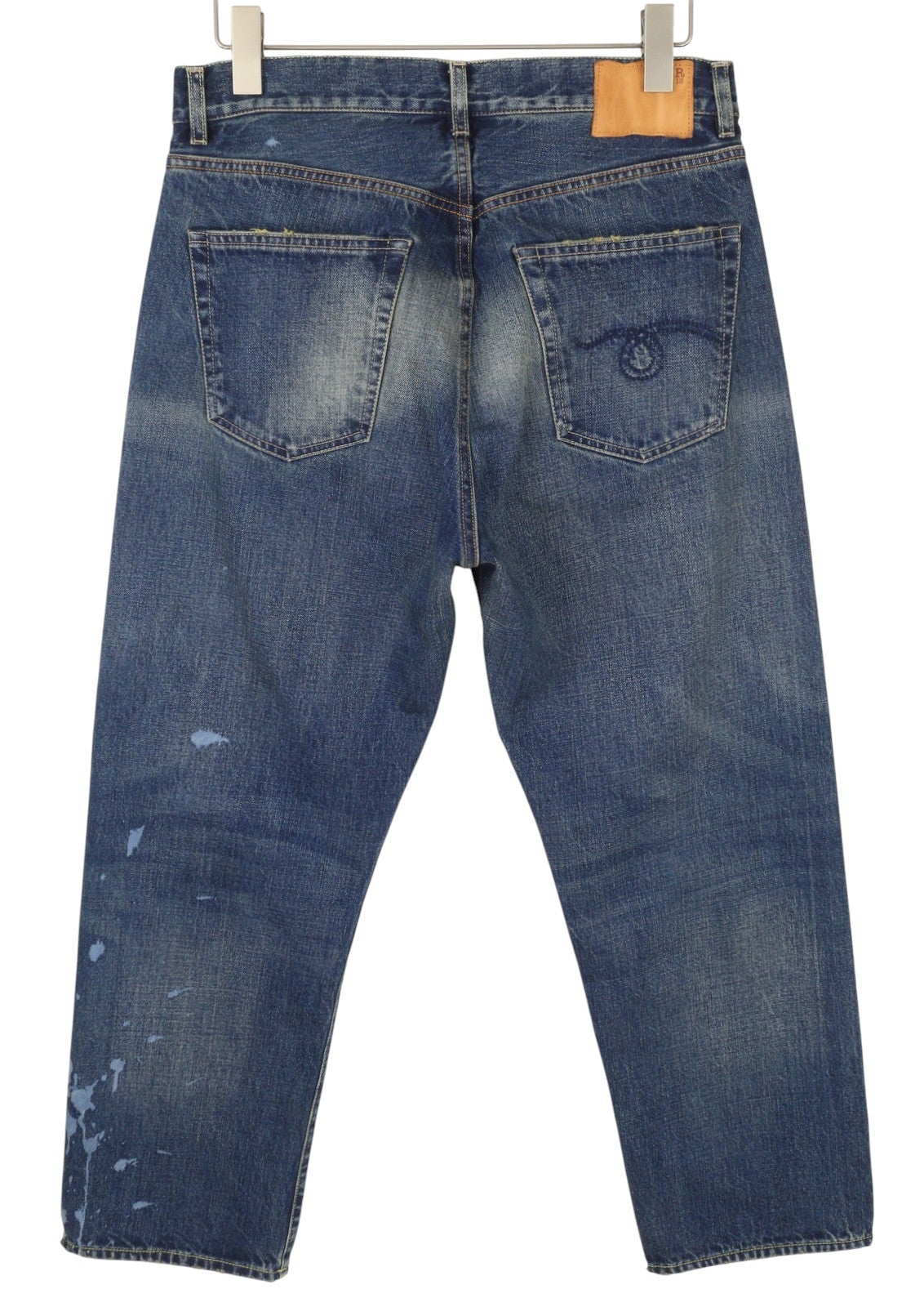 R13 Cuffed X-BF moteriški džinsai su rankogaliais, 27, Adelaide Selvedge mėlyni, riboto leidimo, RRP950 
