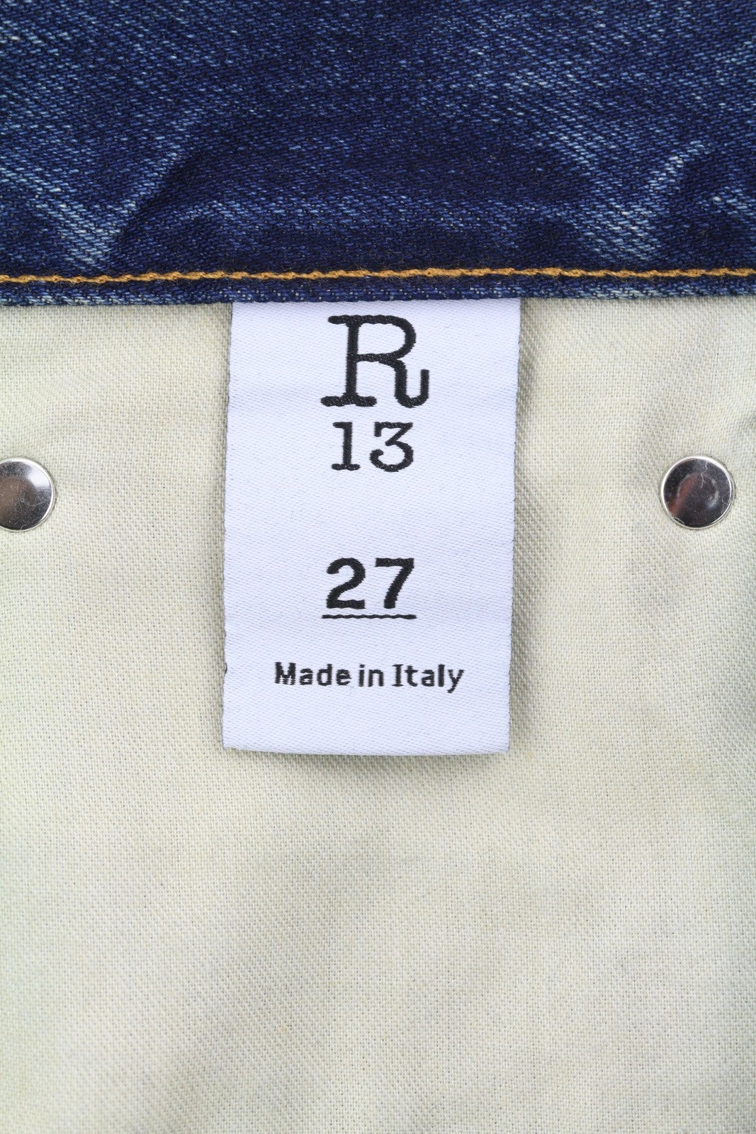 R13 Cuffed X-BF moteriški džinsai su rankogaliais, 27, Adelaide Selvedge mėlyni, riboto leidimo, RRP950 