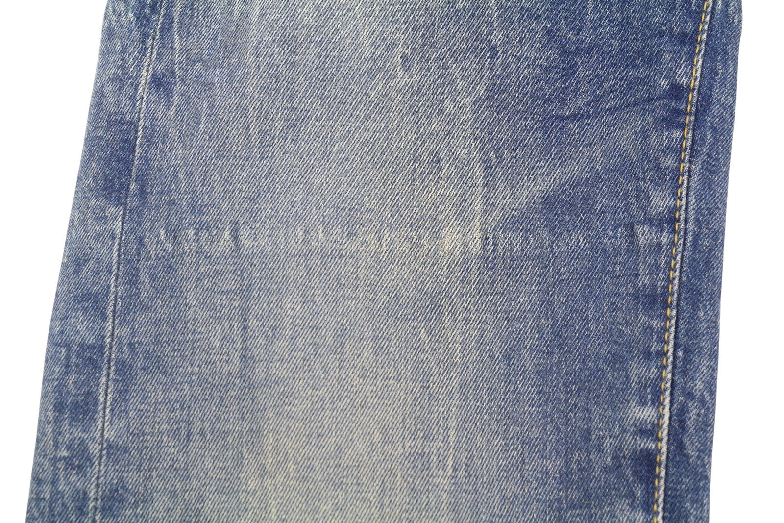 R13 berniukiški platėjantys moteriški džinsai 26 Kelly tamprūs platėjantys džinsai su išblukusiais ūsais mėlyni RRP645 