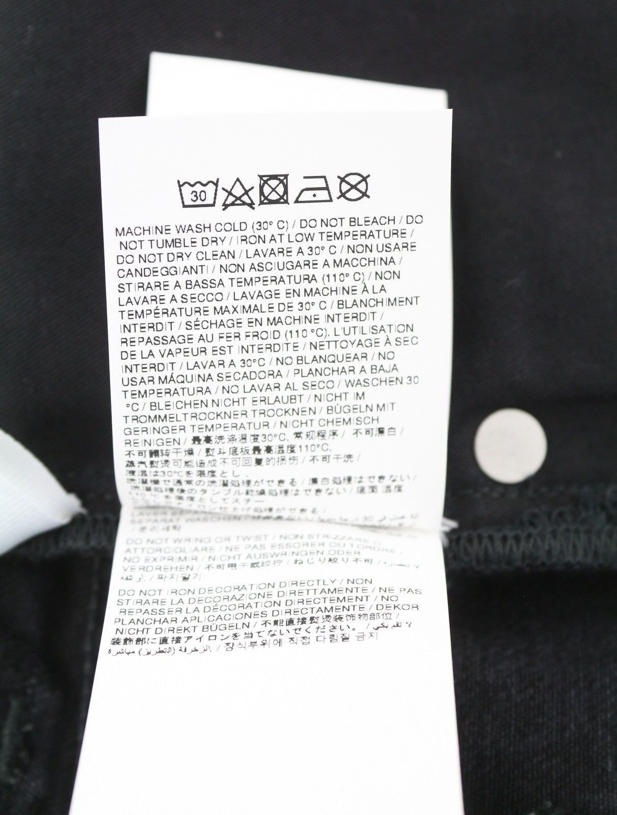 OFF-WHITE c/o VIRGIL ABLOH Diag Outl laisvalaikio vyriški džinsai W30 juodi AW25 RRP799 