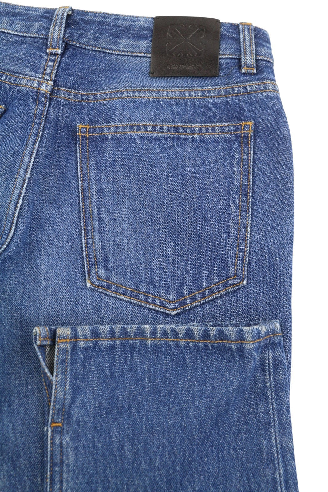 BALTOS VIRGIL ABLOH džinsinės kelnės Britney moterims W26 Faded Slim S25 RRP499 