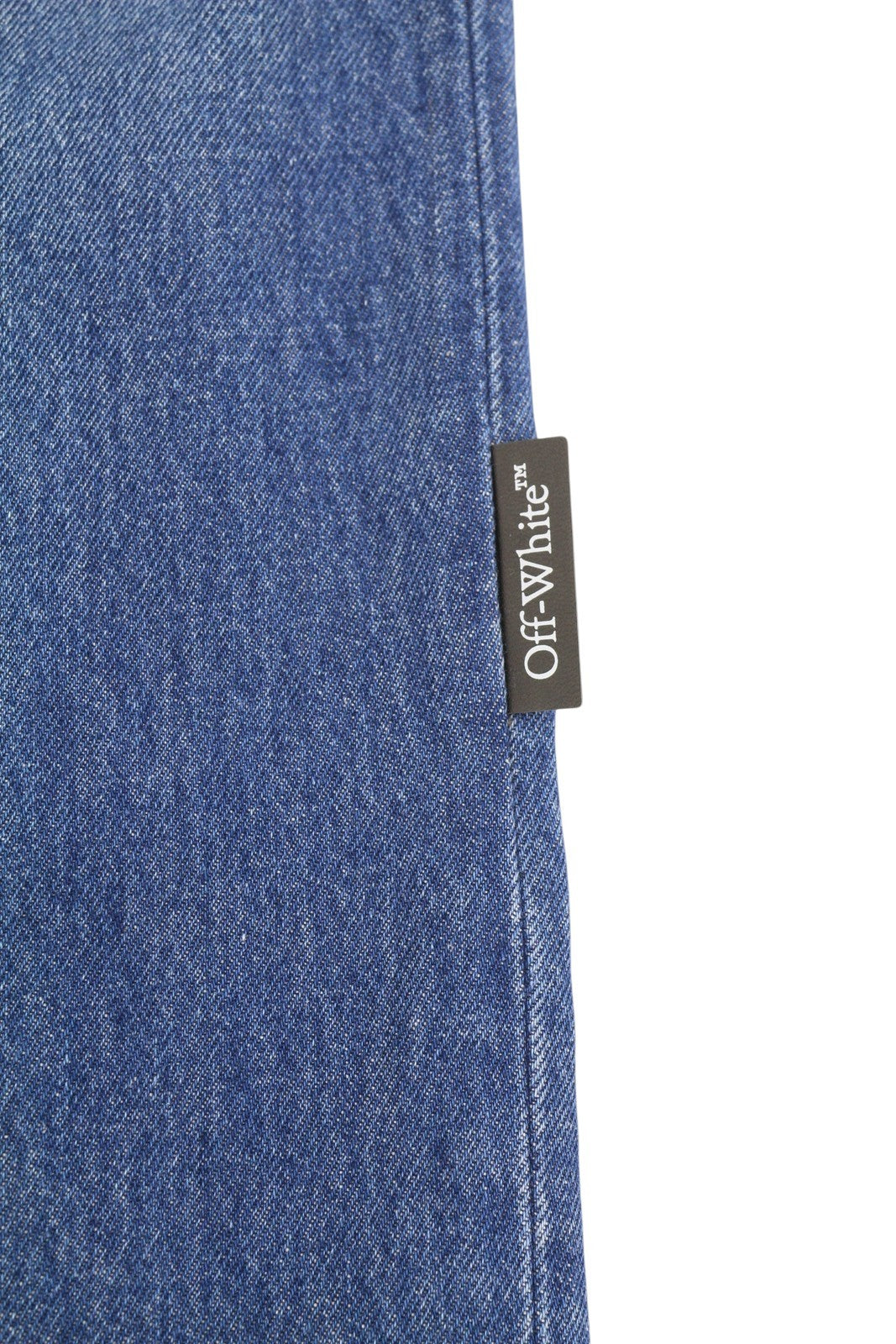 BALTOS VIRGIL ABLOH džinsinės kelnės Britney moterims W26 Faded Slim S25 RRP499 