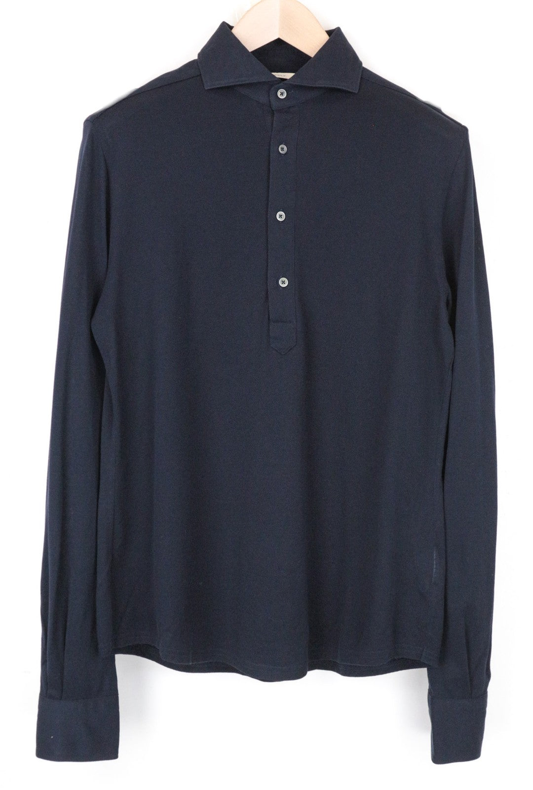 SUITSUPPLY vyriški formalūs marškinėliai, 37/14 1/2, tamsiai mėlyni, medvilniniai, ploni, iškirpti, ypač kirpti 