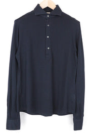 SUITSUPPLY vyriški formalūs marškinėliai, 37/14 1/2, tamsiai mėlyni, medvilniniai, ploni, iškirpti, ypač kirpti 