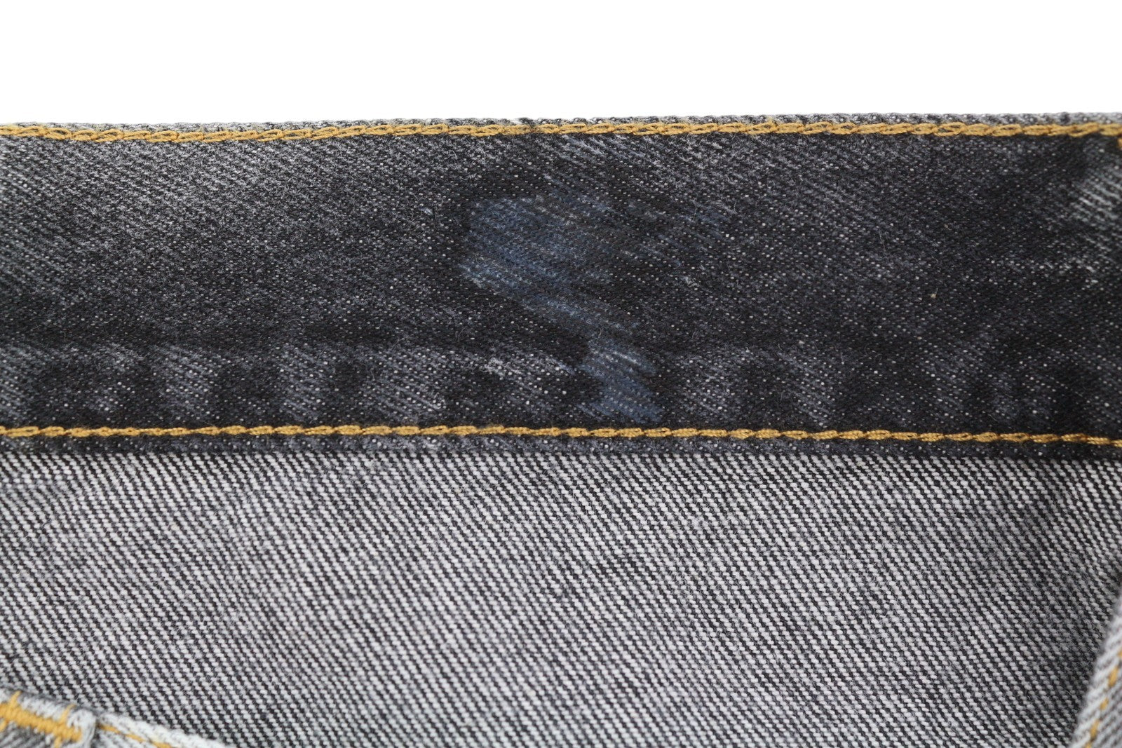 BALTOS VIRGIL ABLOH „Meteor Denim Bleach“ moteriškos džinsinės kelnės W26 kirpimas F25 RRP765 