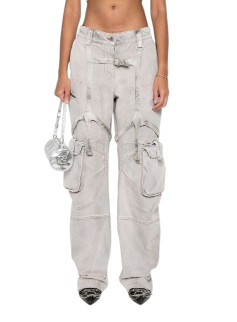 BALTOS VIRGIL ABLOH moteriškos džinsinės kelnės W26 RRP2088 