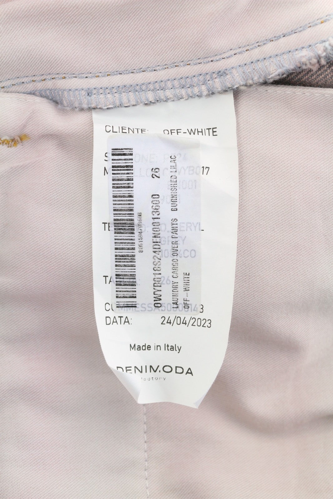 BALTOS VIRGIL ABLOH moteriškos džinsinės kelnės W26 RRP2088 