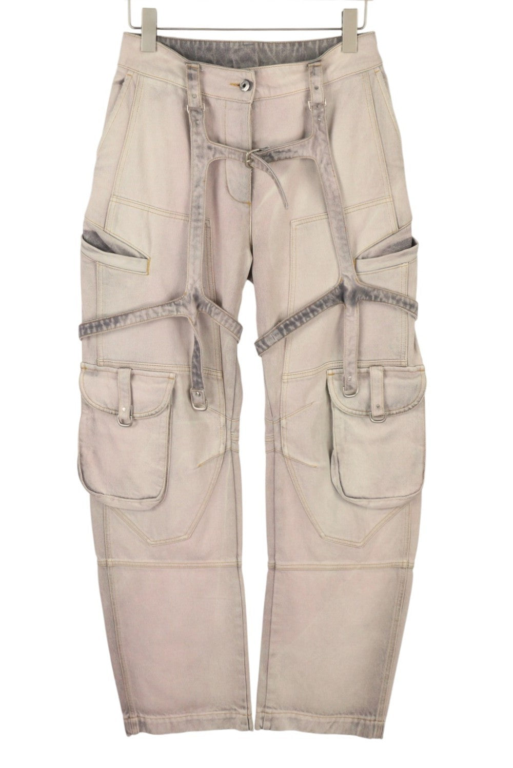 BALTOS VIRGIL ABLOH moteriškos džinsinės kelnės W26 RRP2088 