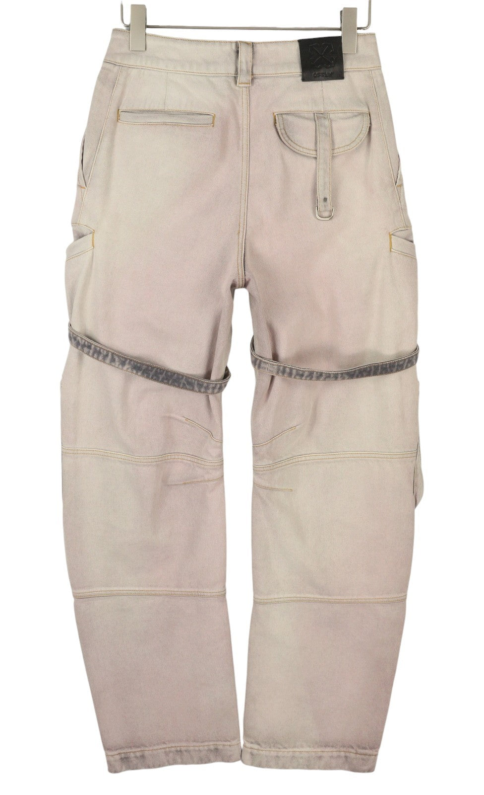 BALTOS VIRGIL ABLOH moteriškos džinsinės kelnės W26 RRP2088 