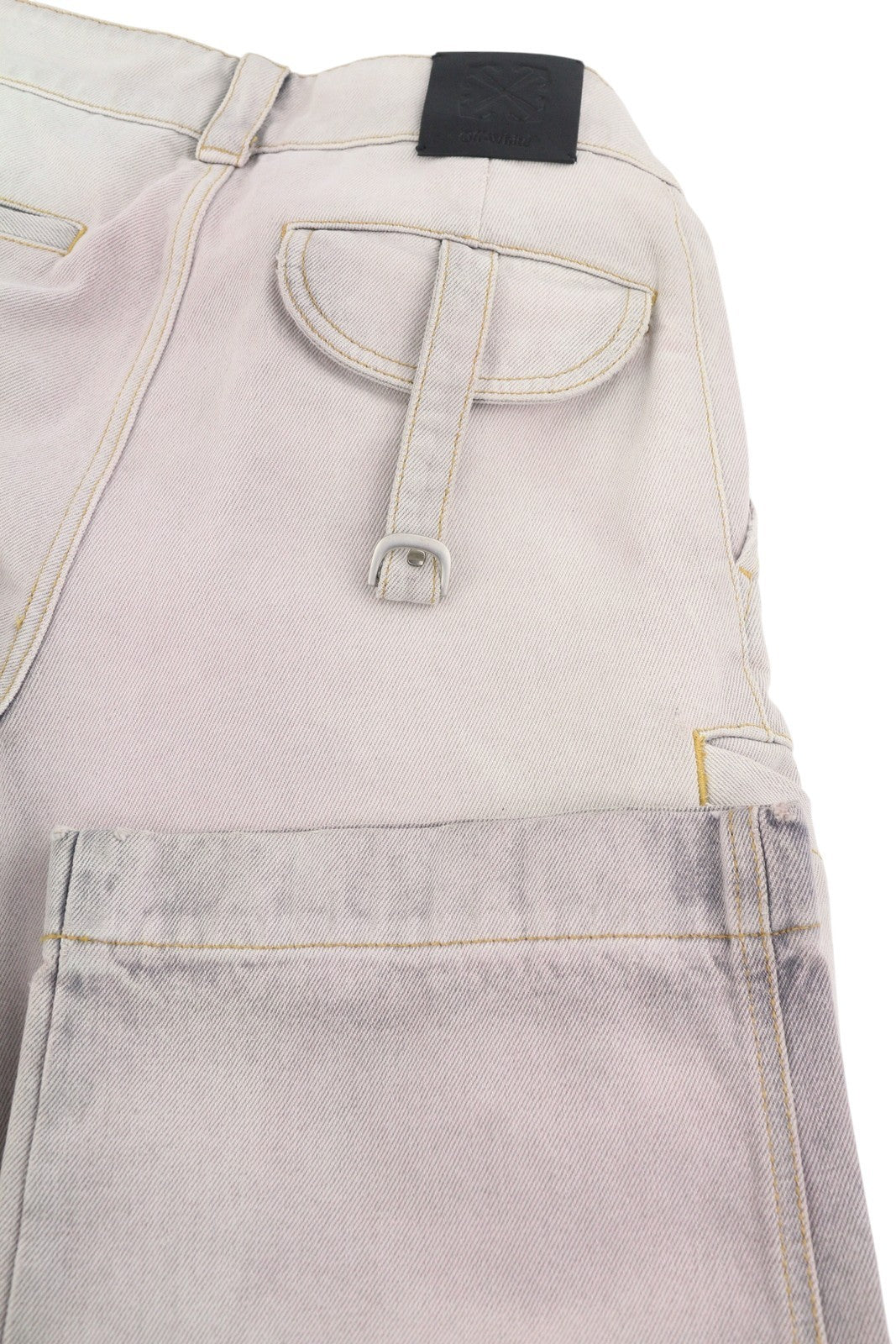 BALTOS VIRGIL ABLOH moteriškos džinsinės kelnės W26 RRP2088 