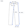 Mėlyni džinsai be denimo apdailos