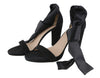 Black Leather Heels