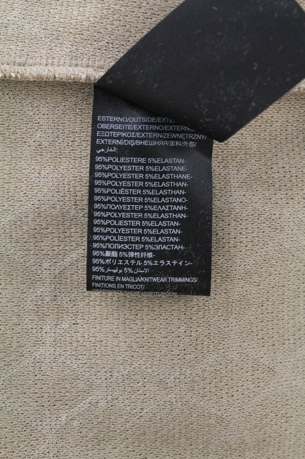 JOHN RICHMOND vyriškas rudų raštuotų megztinių komplektas M, tiesaus kirpimo kelnės, 2 vnt. 