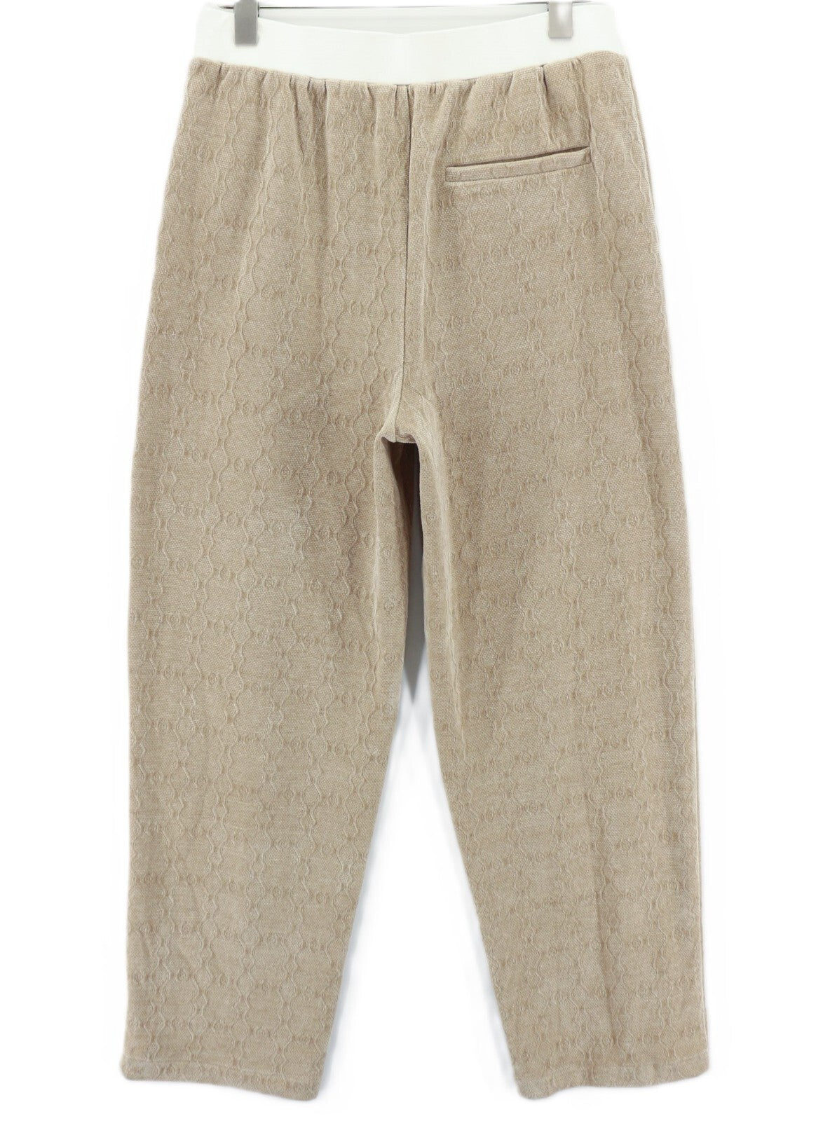 JOHN RICHMOND vyriškas rudų raštuotų megztinių komplektas M, tiesaus kirpimo kelnės, 2 vnt. 