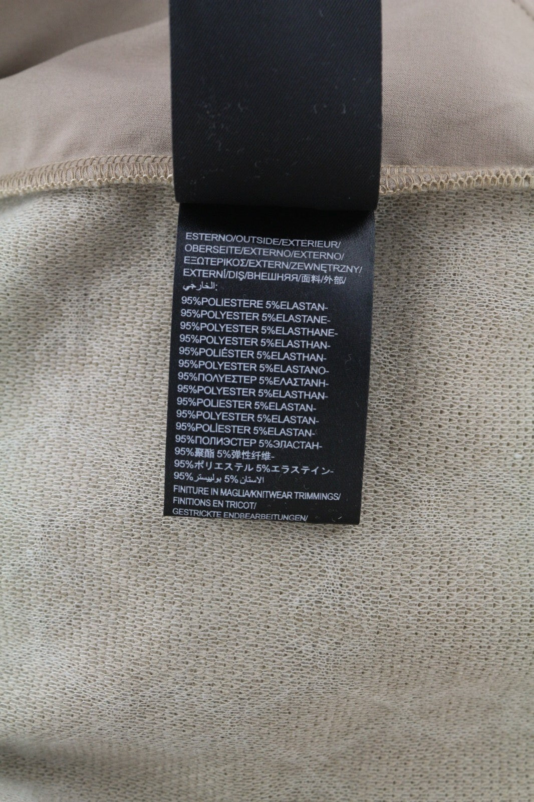 JOHN RICHMOND vyriškas rudų raštuotų megztinių komplektas M, tiesaus kirpimo kelnės, 2 vnt. 