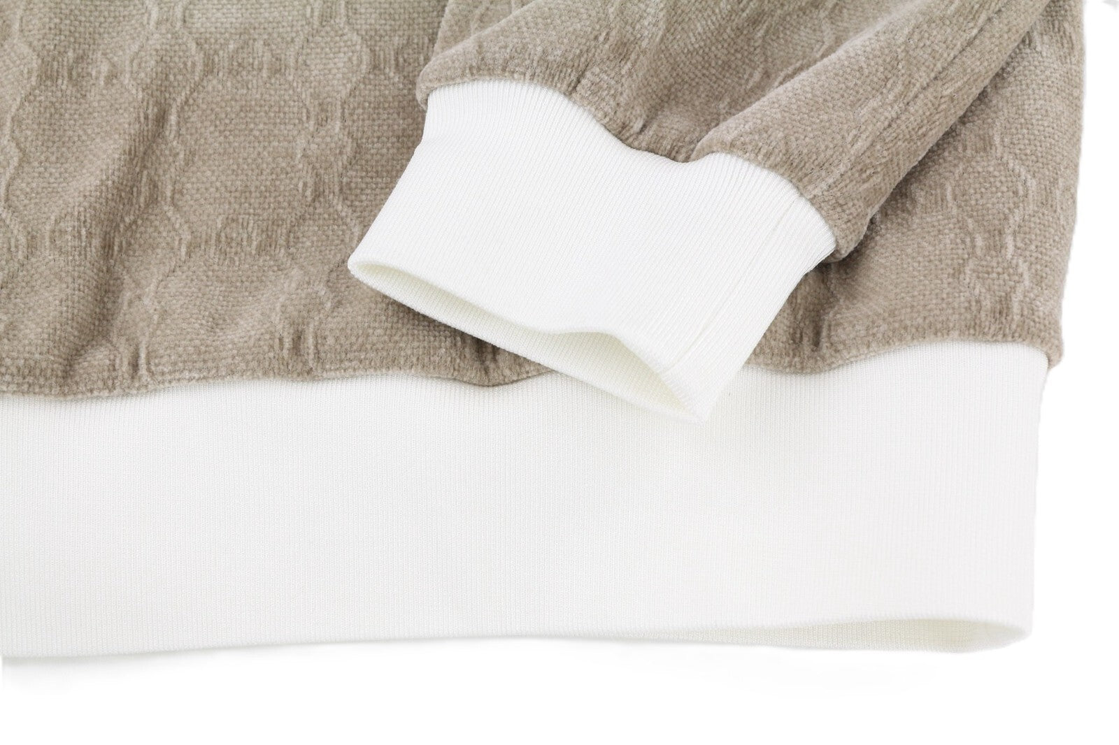 JOHN RICHMOND vyriškas rudų raštuotų megztinių komplektas M, tiesaus kirpimo kelnės, 2 vnt. 