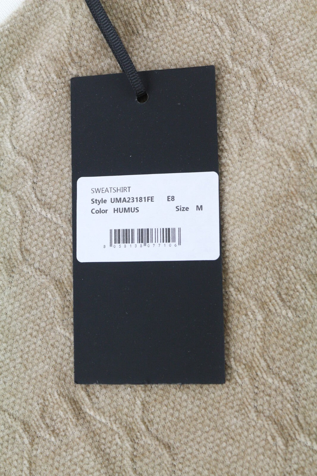 JOHN RICHMOND vyriškas rudų raštuotų megztinių komplektas M, tiesaus kirpimo kelnės, 2 vnt. 