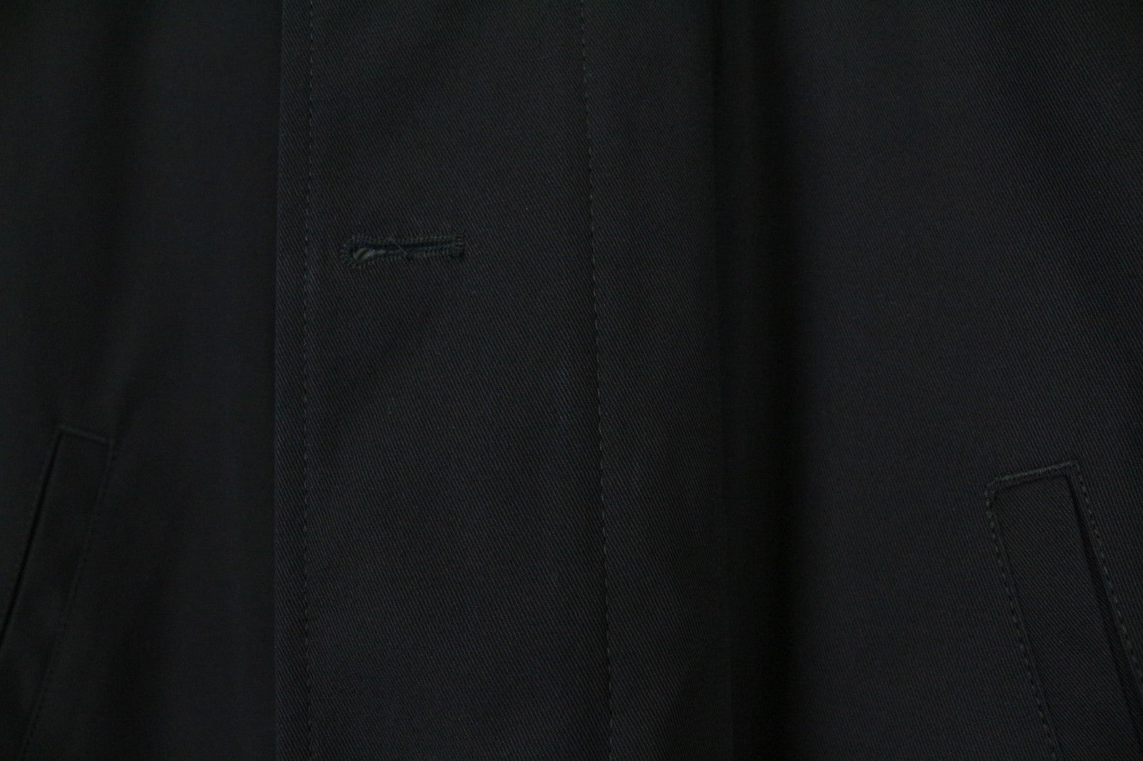 SANDRO vyriška striukė XS tamsiai mėlyna laisvalaikio medvilninė vieneilė striukė su gobtuvu 